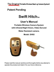 Swift Hitch SH01 Wireless Back Up Camera System User Manual